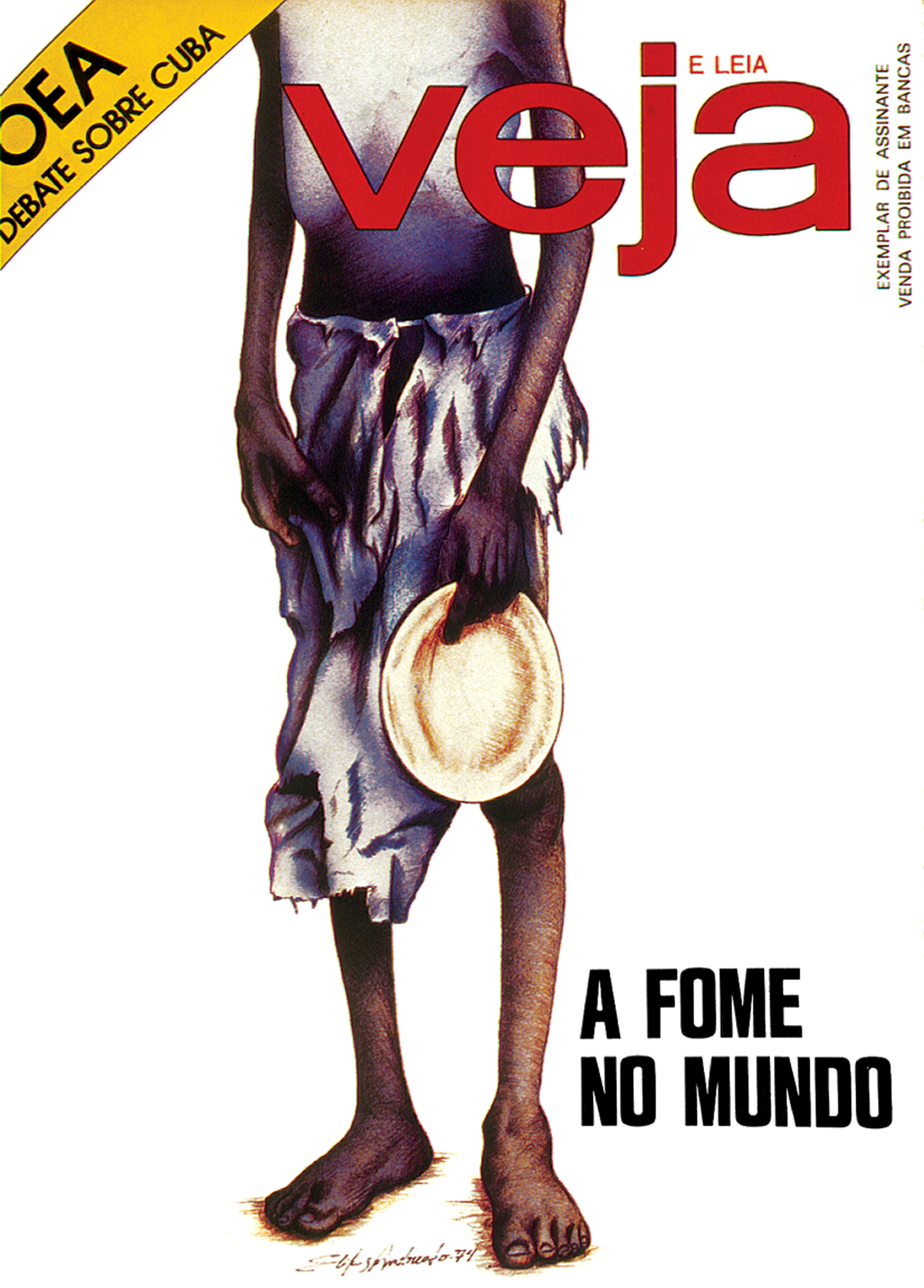 Obra 7: Veja, de Elifas Andreato, 1974.