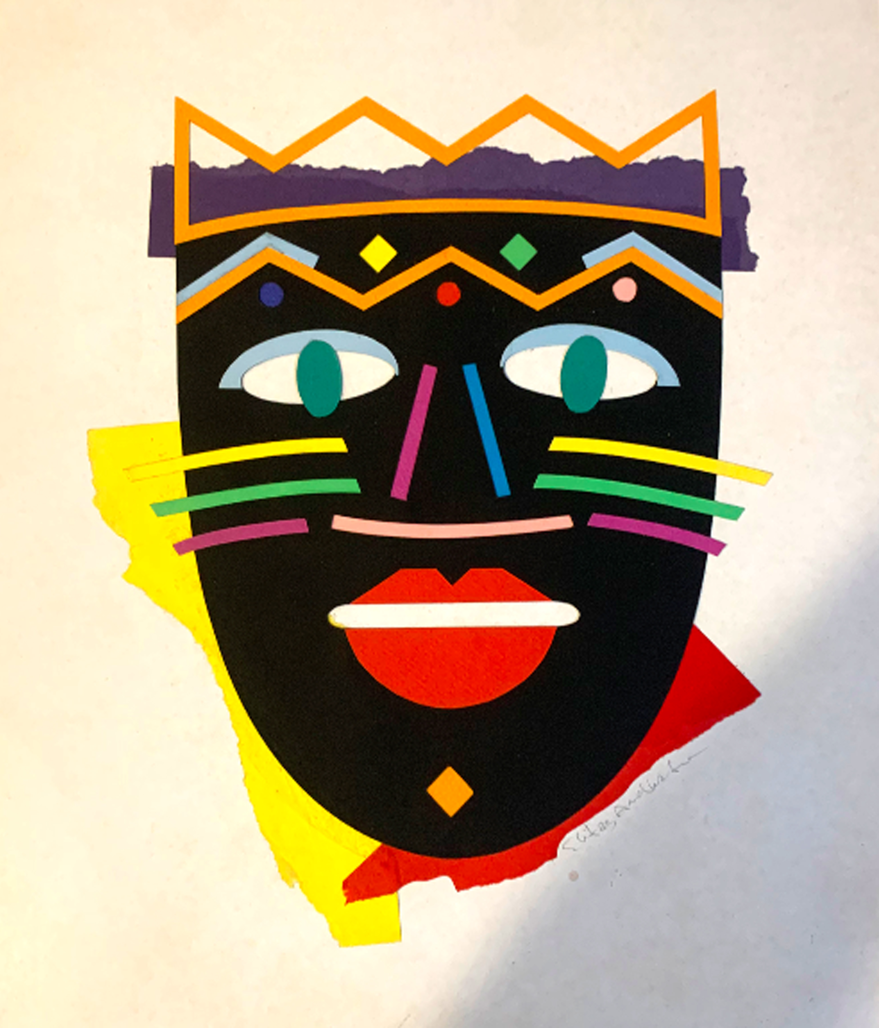 Obra 42: Mascara Africa, de Elifas Andreato, 1987.