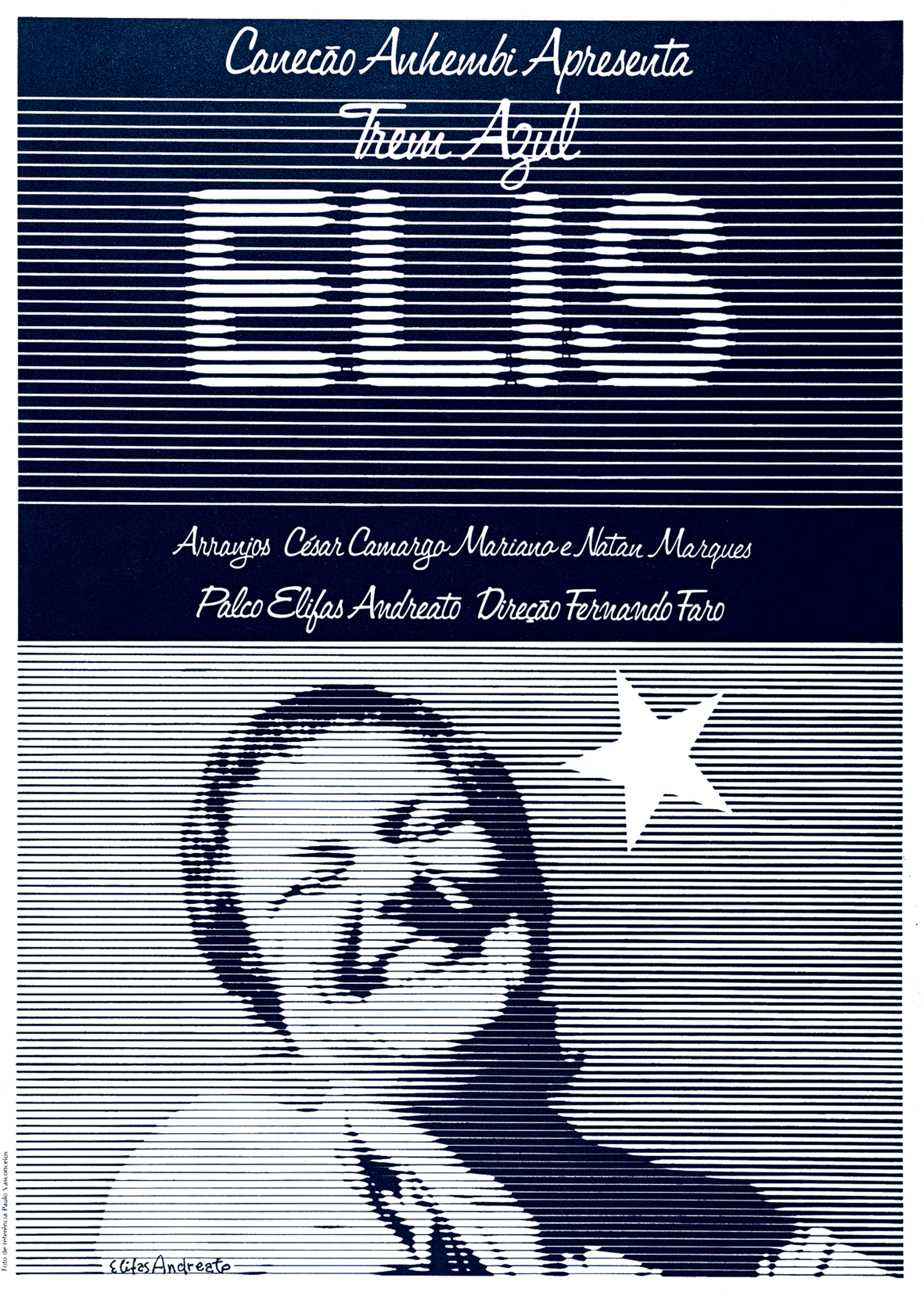 Obra 32: Trem Azul, Elis, de Elifas Andreato, 1980.