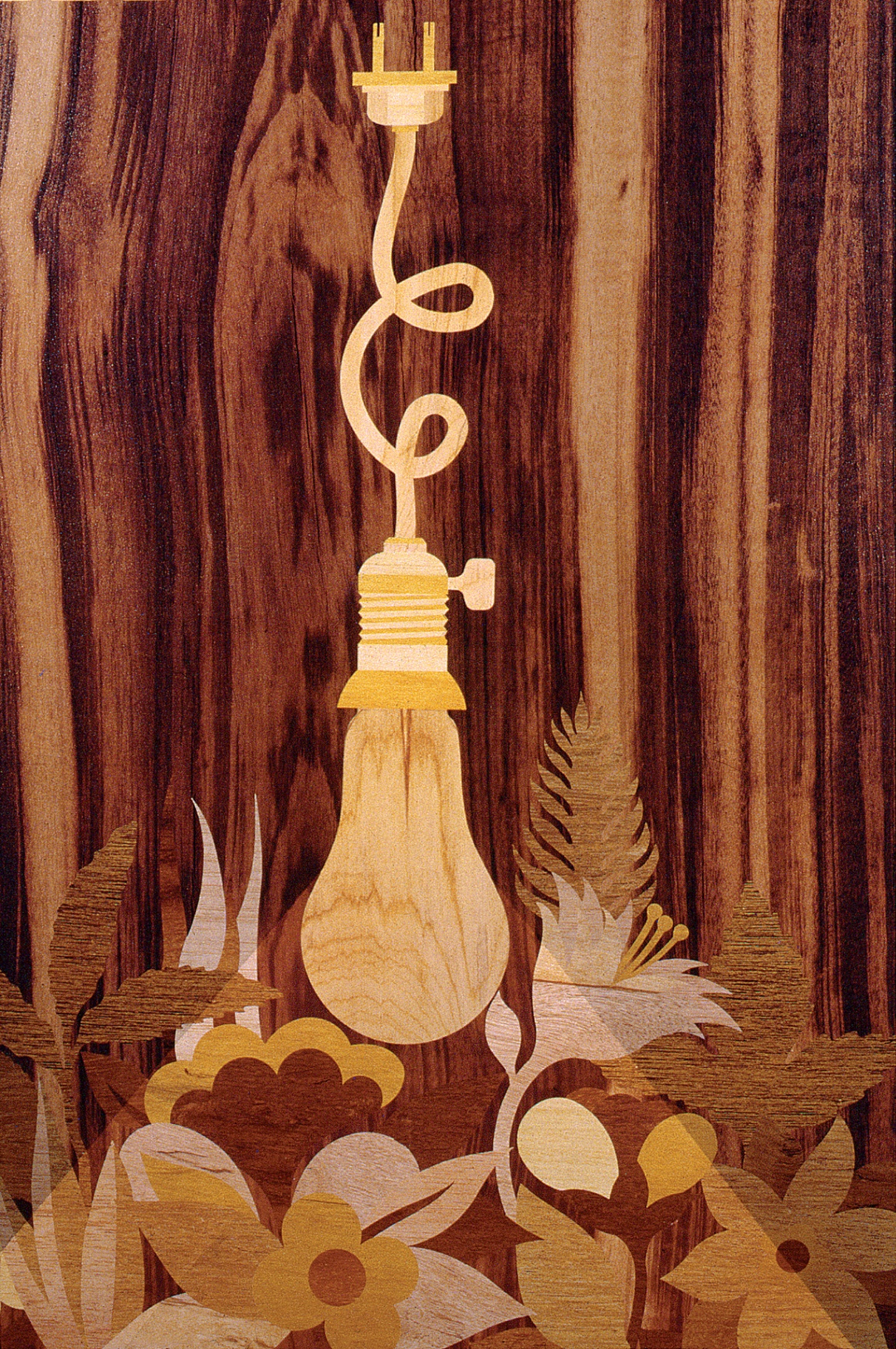 Obra 80: Lampada madeira, de Elifas Andreato, 1974.