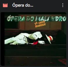 Obra 97: Video 9, Opera do Malandro, de Elifas Andreato, 2015.