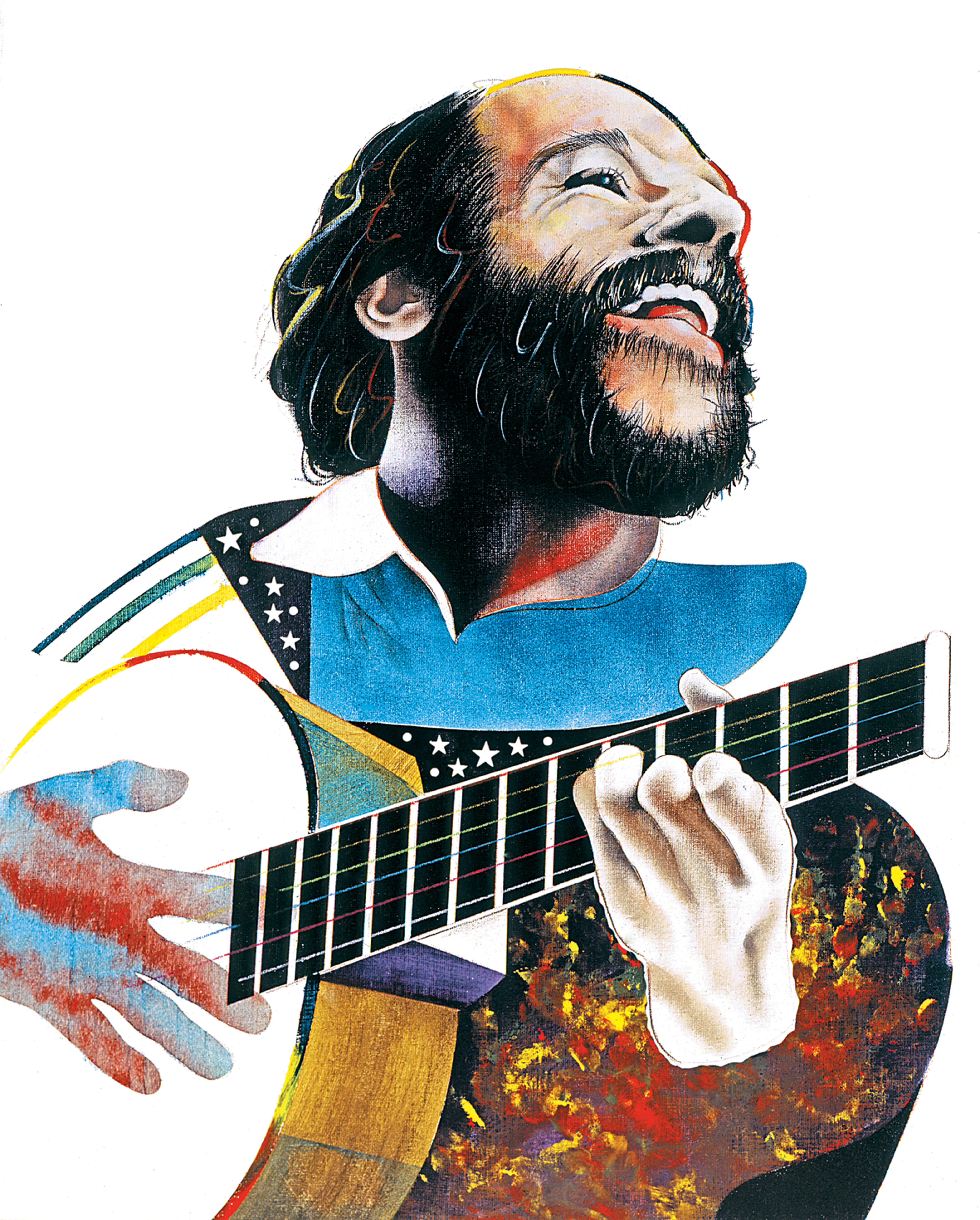 Obra 34: João Bosco, de Elifas Andreato, 1996.
