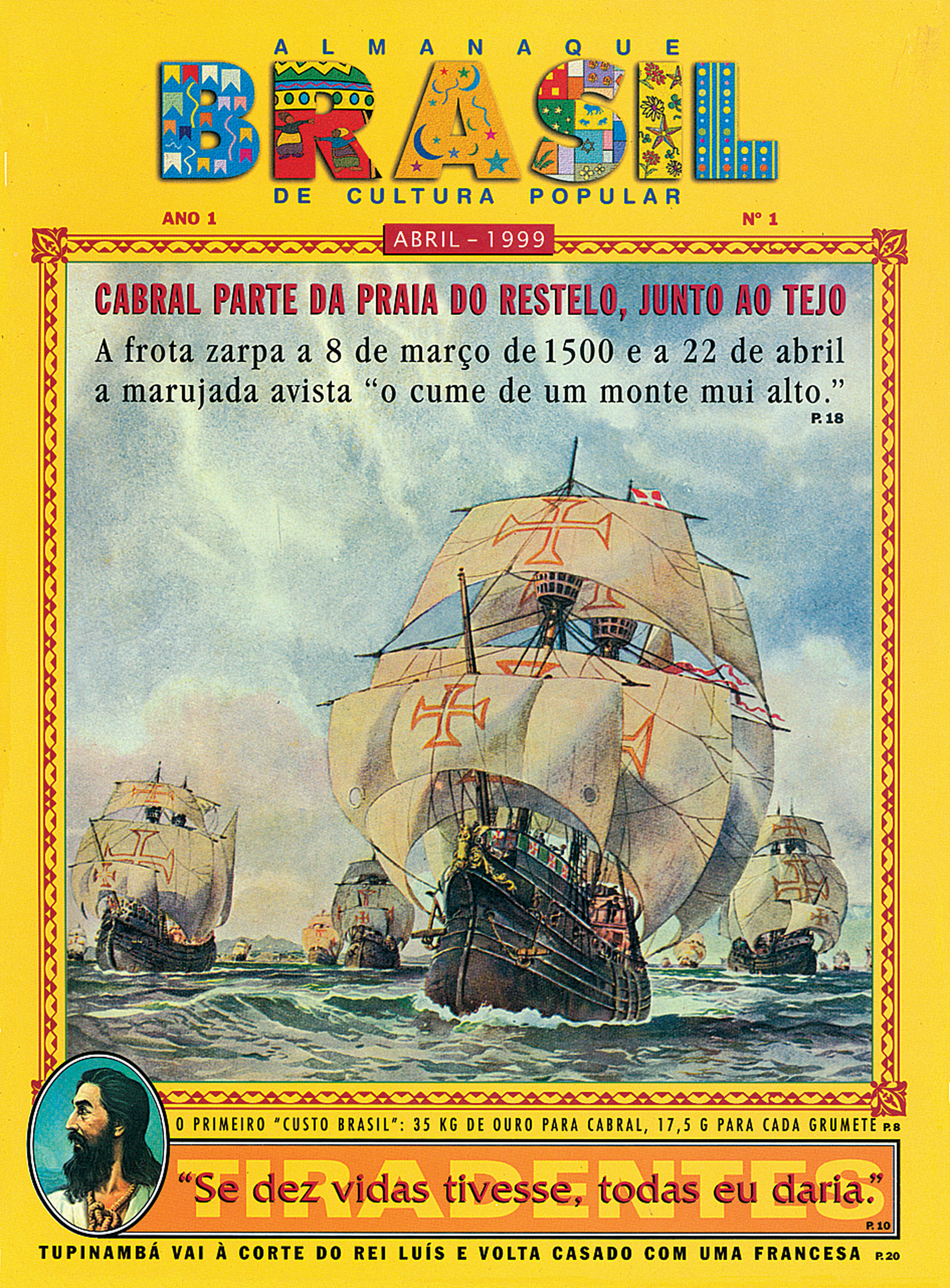 Obra 8: Capa nº1 Almanaque Brasil, de Elifas Andreato, 1999.