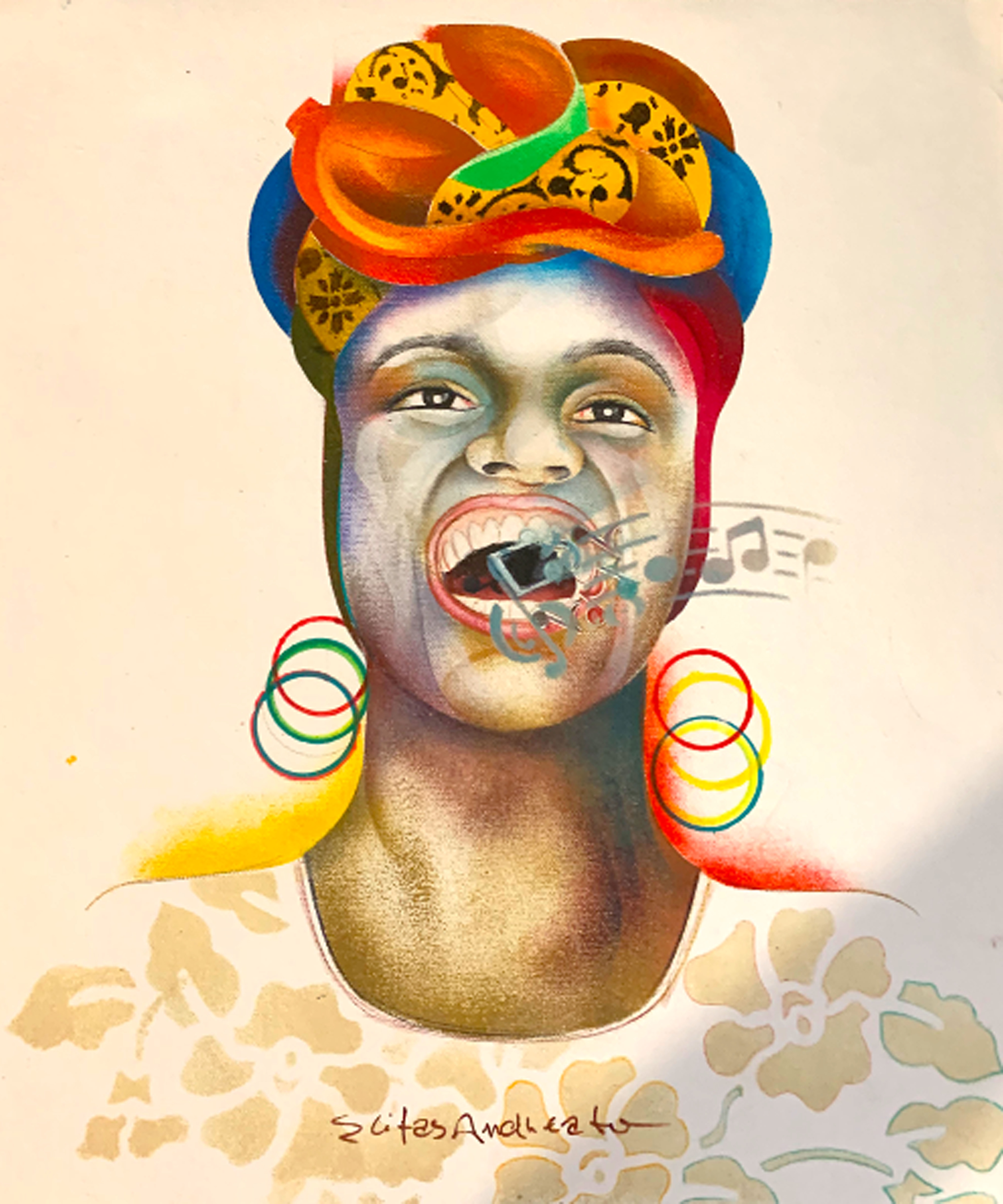 Obra 18: Cantora, de Elifas Andreato, 2010.