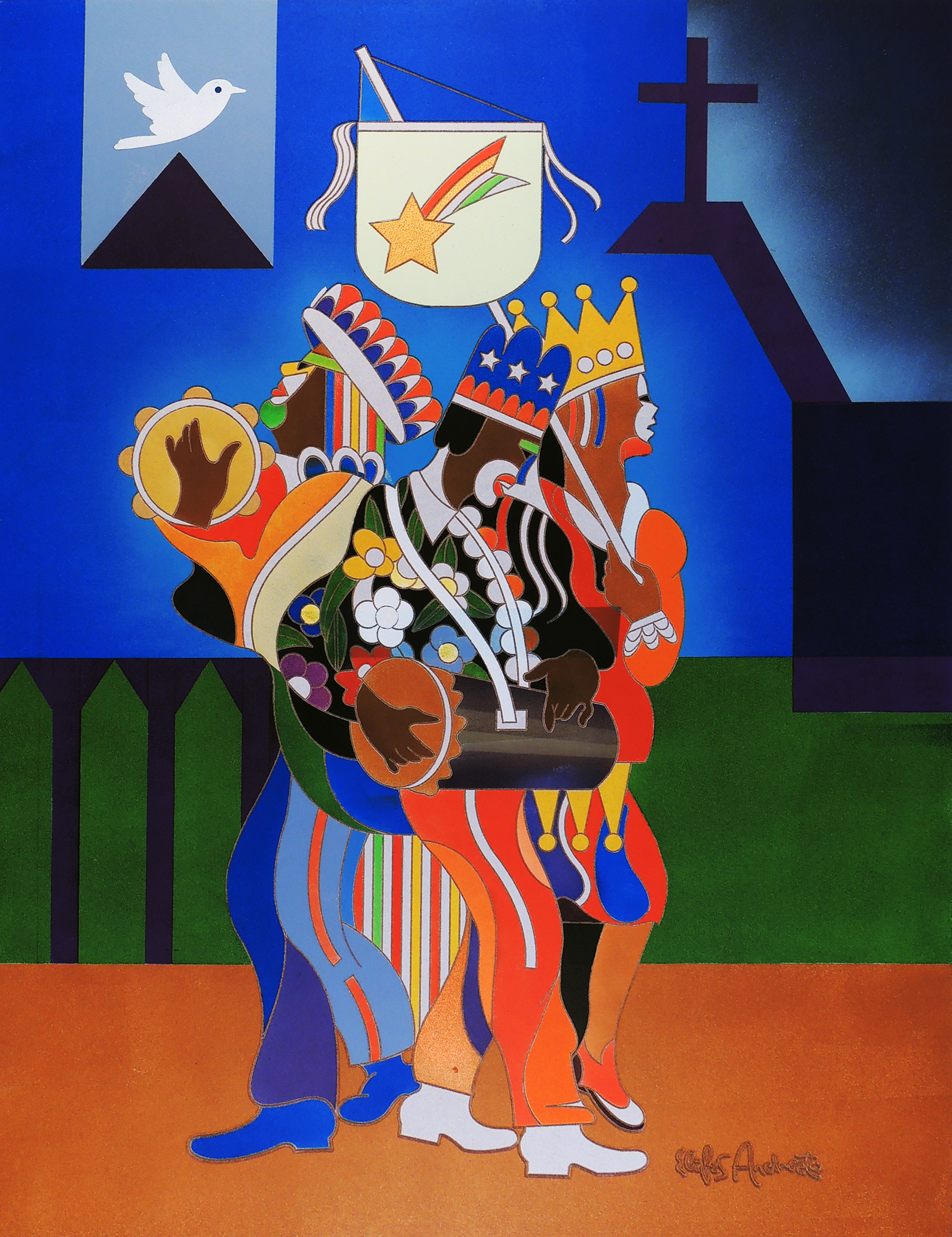 Obra 35: Folia de Reis, de Elifas Andreato, 2015.
