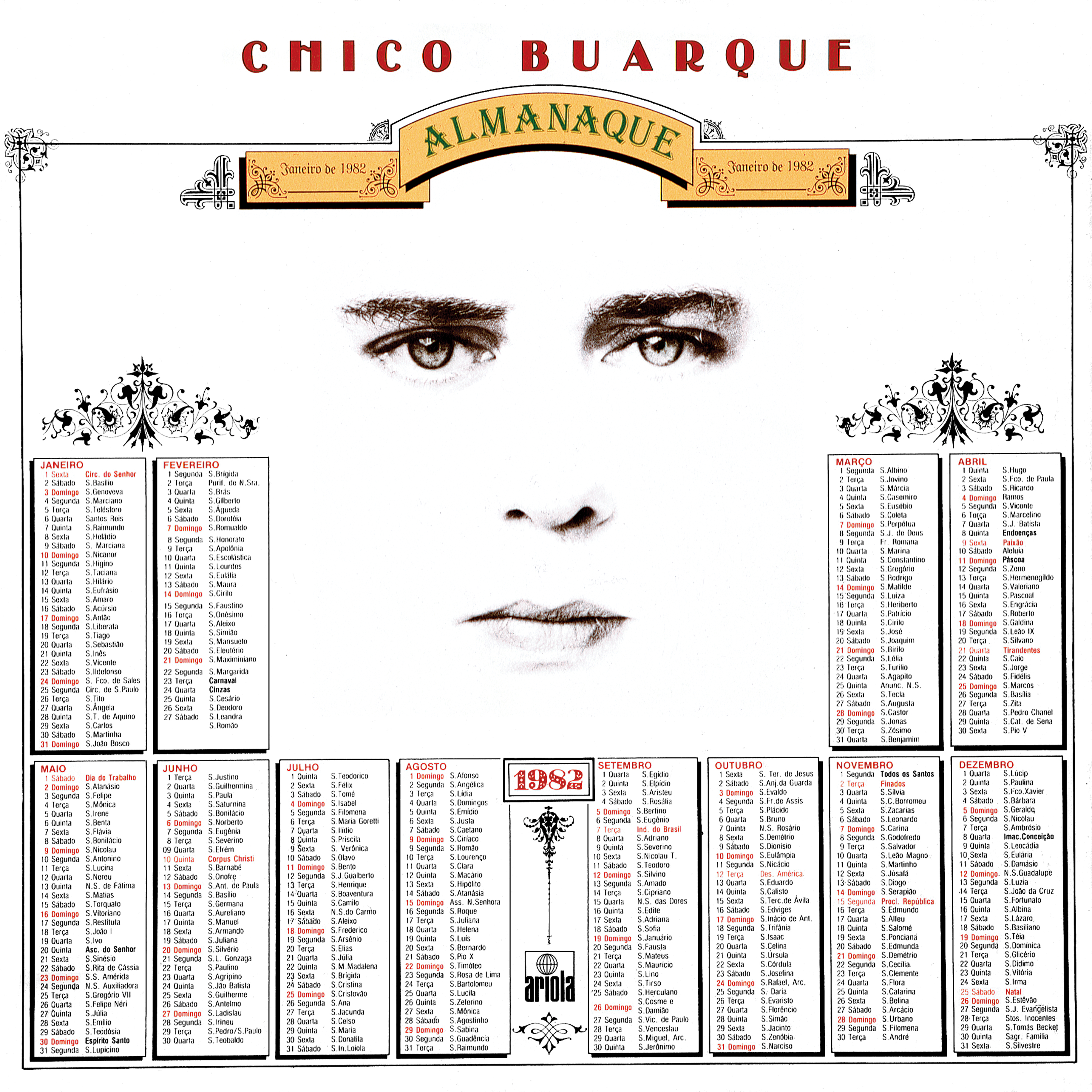Obra 37: Almanaque, de Elifas Andreato, 1986.