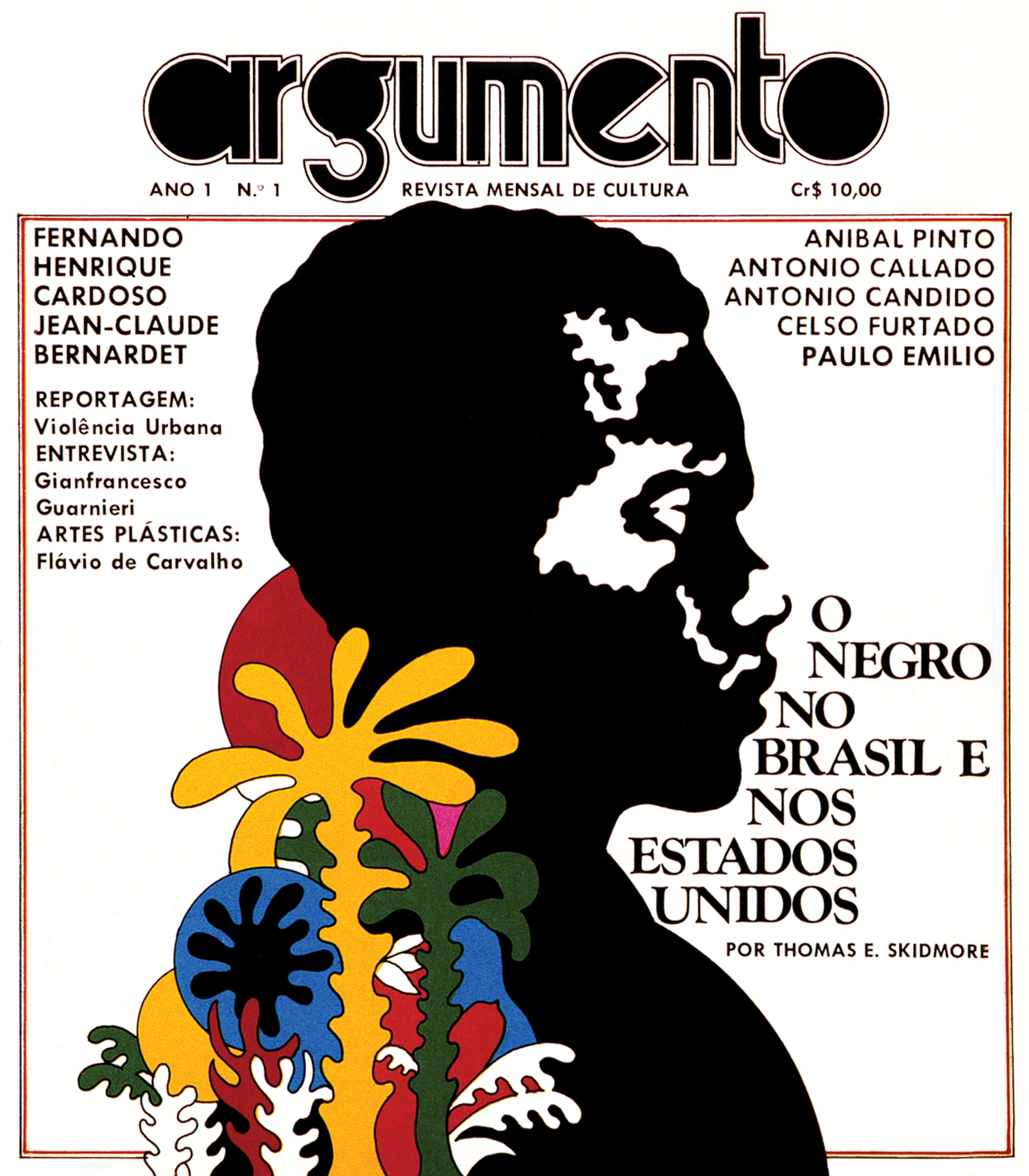 Obra 12: Capa Revista Argumento, de Elifas Andreato, 1974.