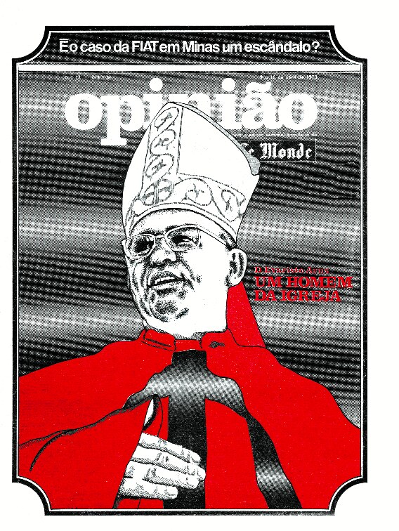 Obra 27: Opinião_DOM PAULO, de Elifas Andreato, 1976.